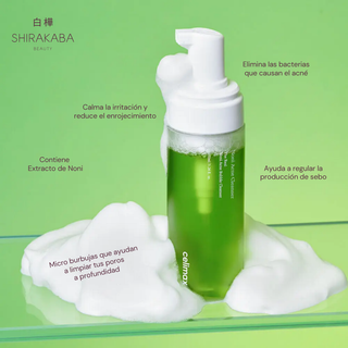 Descubre una limpieza profunda con la suavidad del extracto de Noni, diseñado especialmente para pieles con tendencia a imperfecciones.

Formulado con extracto de Noni, un superingrediente natural rico en antioxidantes y propiedades antiinflamatorias, esta espuma elimina impurezas, controla el exceso de grasa y calma brotes sin resecar tu piel.