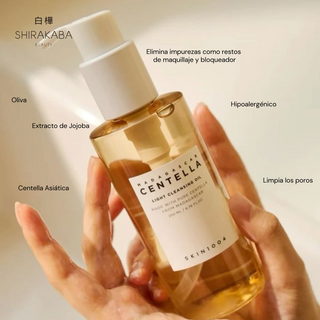 SKIN1004 trae de los mejores aceites limpiadores de corea. Enriquecido solo con 11 ingredientes totalmente naturales, sin ningún químico, tales como la centella asiática, el extracto de jojoba que ayudan a remover los puntos negros, la suciedad de la piel y regulando la producción de grasa de la piel.