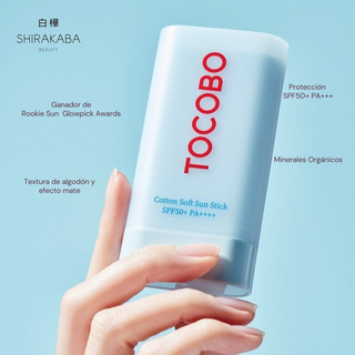 Protector Solar en Barra con protección SPF50+. Contiene ingredientes activos que ayudan a hidratar tu piel como extracto de plantas naturales y minerales. Gracias a su diseño innovador, este protector de barra es de fácil aplicación y deja un efecto mate... NO MÁS PIEL BRILLOSA.